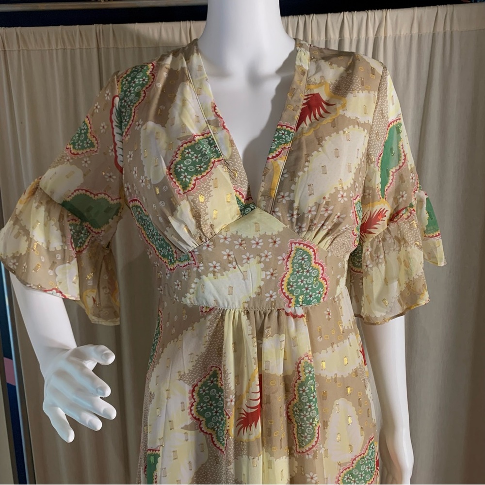 Botanical Pattern Maxi Dress - Picture 2 of 14